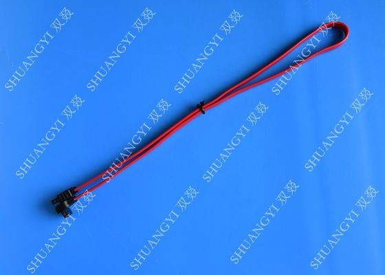 中国 SATAの修正3.0直角SATA 600へのまっすぐの黒いラップトップSATAケーブル サプライヤー