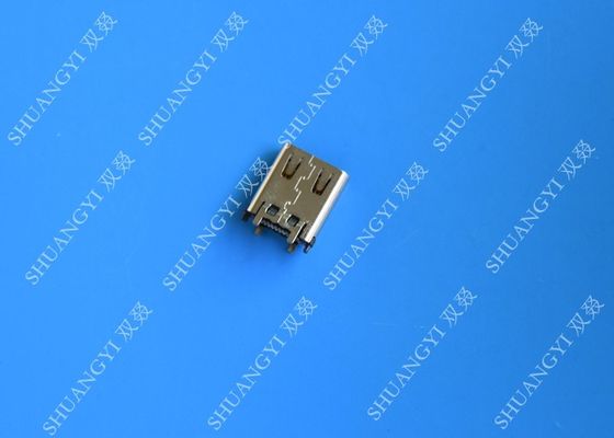 中国 電気SMTのすくい24 Pin USBのコネクターUSB 3.1のタイプCの女性10000周期 サプライヤー