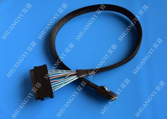 中国 小型SAS SFF-8484 32 Pinケーブルへの連続によって付けられるSCSIケーブルSAS SFF-8087 36 Pin 0.5 M サプライヤー