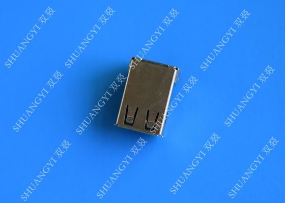 中国 4 Pin AFのタイプUSBの充満コネクター、直角の女性SMT USB 2.0のコネクター サプライヤー