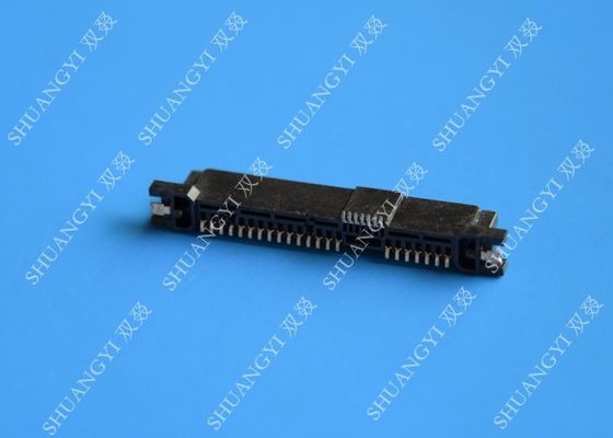 中国 長方形コミュニケーションのための小さいSATAデータ コネクター29 Pinの真鍮の接触 サプライヤー